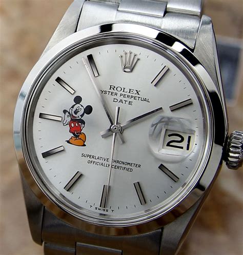 rolex mickey mouse watch history|collectible mickey mouse watches.